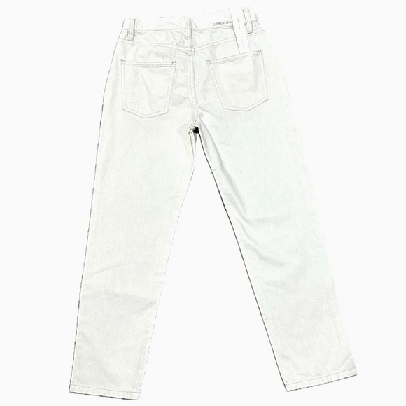 👖👠 CURRENT/ELLIOTT *NWT* Vintage Crop Slim Jeans Preppy | Ivory Cream | Sz 25 - Picture 2 of 7